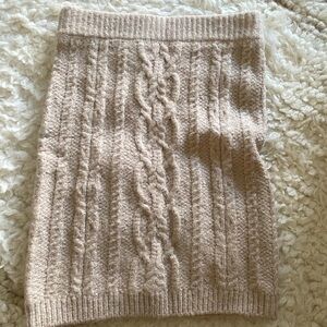 NA-KD Cable Knit Sweater skirt